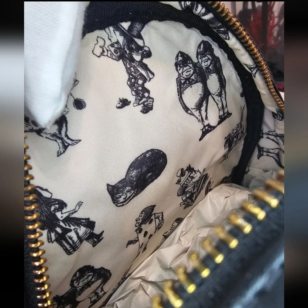 Loungefly Disney Alice In Wonderland We're All Mad Here Backpack and Wallet BNWT - Picture 9 of 9
